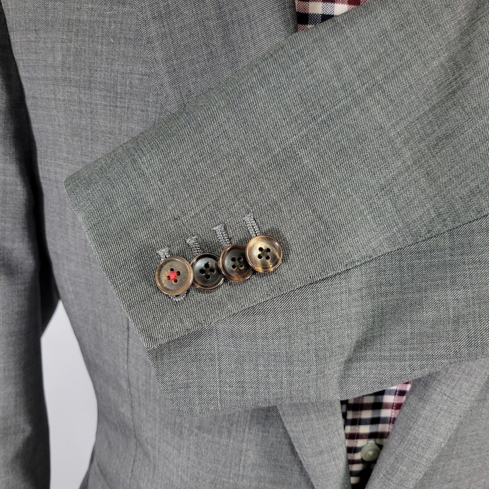Suitsupply SIENNA Vitale Barberis Men's Sport Coat Blazer Two Button Gray 42L‎ - Picture 11 of 16